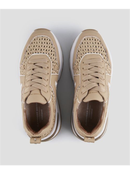 Sneakers Liverpool in pelle con inserto intrecciato Alexander Smith ALEXANDER SMITH | ASBDLPW-2211-CML